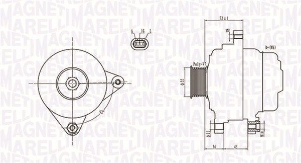 MAGNETI MARELLI Ģenerators 063731792010